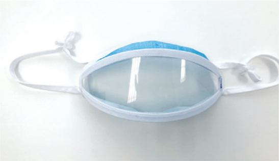 Transparent mask / Transparent filter mask, Lip-view mask